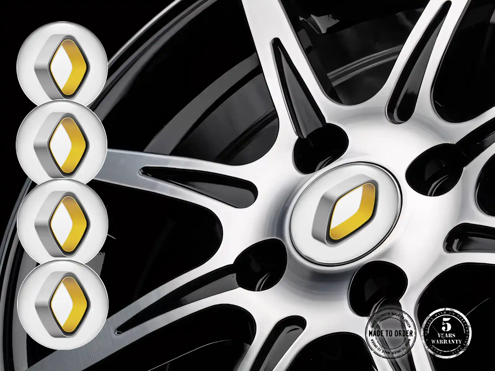 Renault Gewölbte Aufkleber Design Hochwertige Radembleme